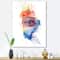 Designart - Detail of Eye In Multi-Colored Face Portrait - Bohemian & Eclectic Canvas Wall Art Print